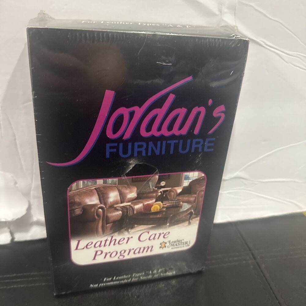 Jordan’s Furniture Leather Care Program Leather Master Kit New Sealed